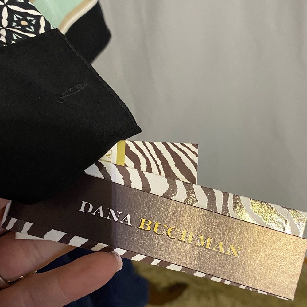 Nwt Dana Buchman Patterned Button Down Roll Tab B… - image 2